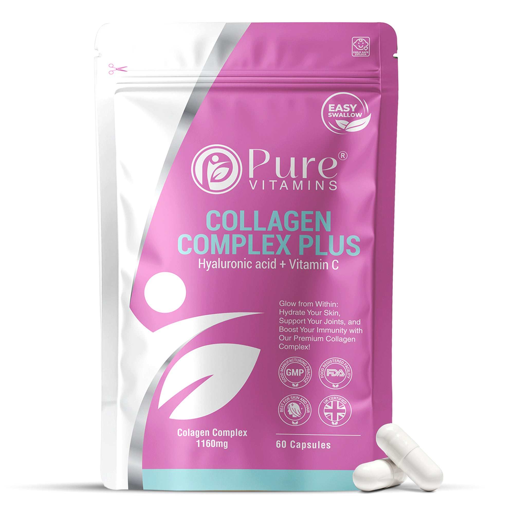 Marine and bovine collagen capsules compared, Pure Vitamins UK