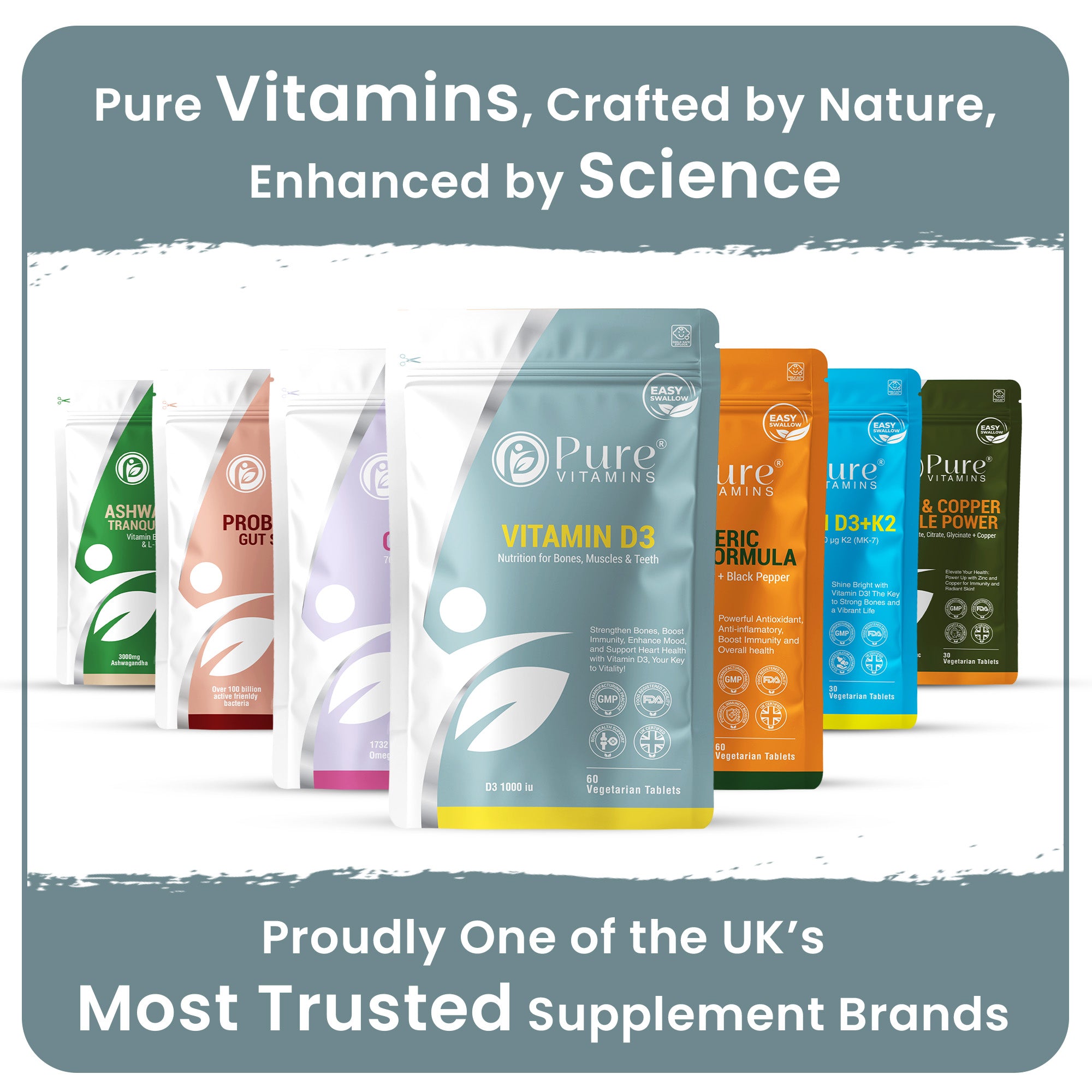 Pure vitamins Vitamin D3 Tablets | Pure Vitamin