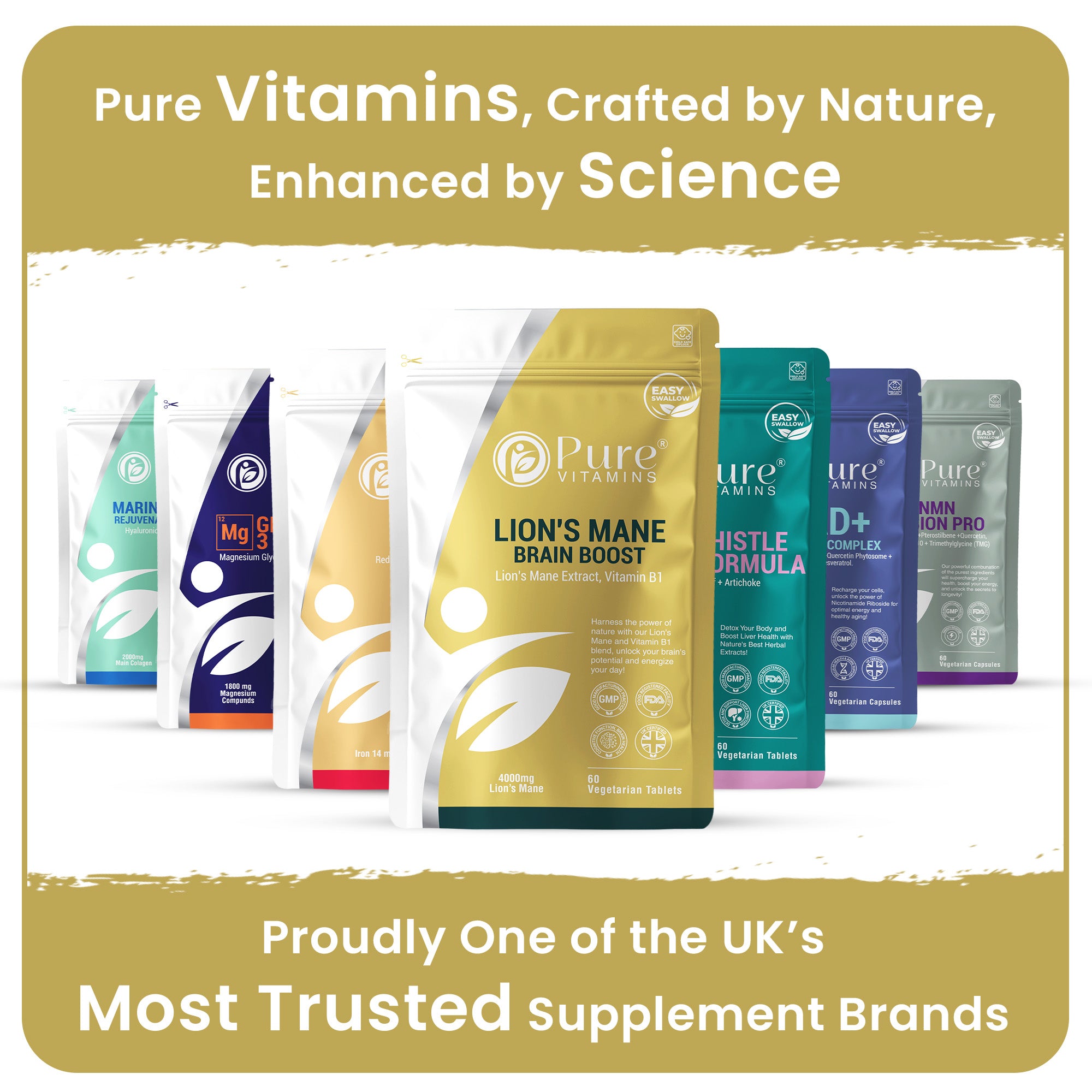 Lion’s Mane Tablets | Pure Vitamin