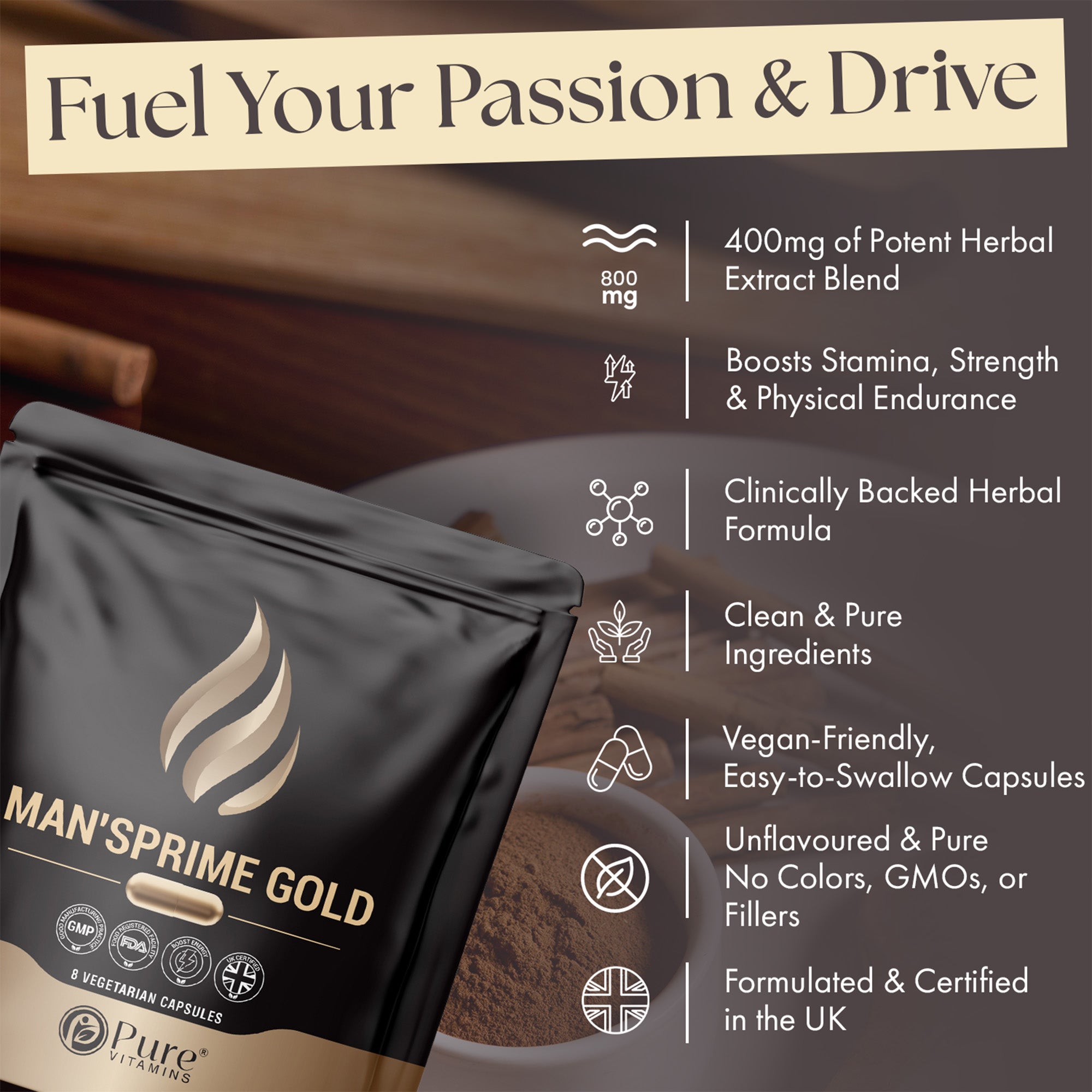 Pure Vitamins | MAN'SPRIME GOLD