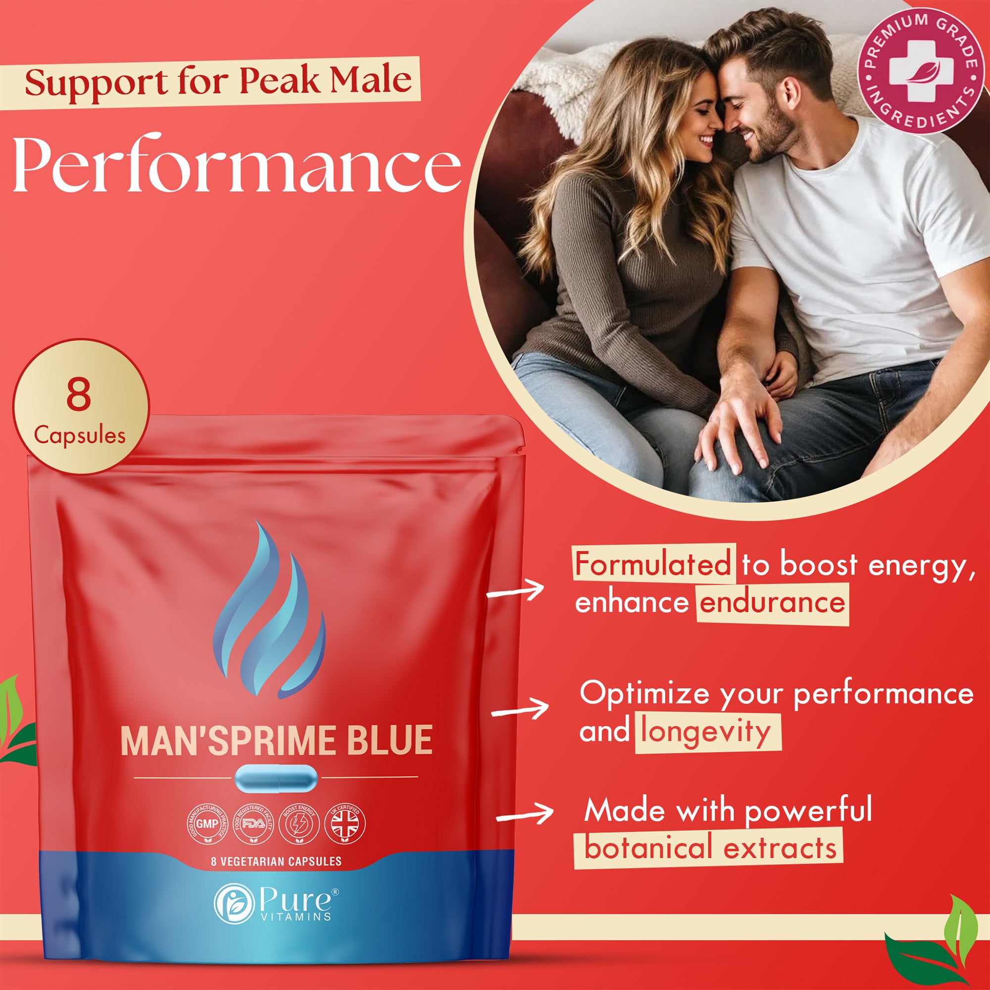Pure Vitamins |MAN'SPRIME BLUE
