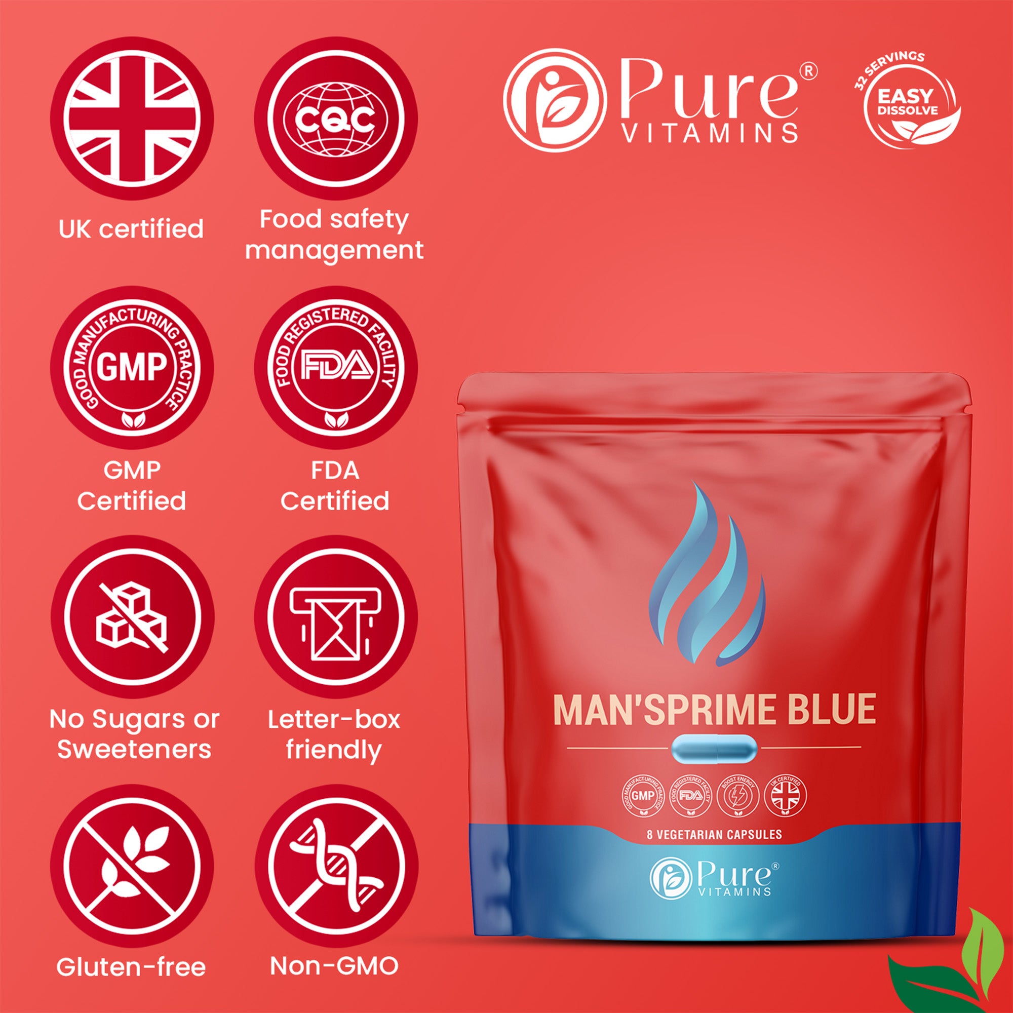 Pure Vitamins |MAN'SPRIME BLUE