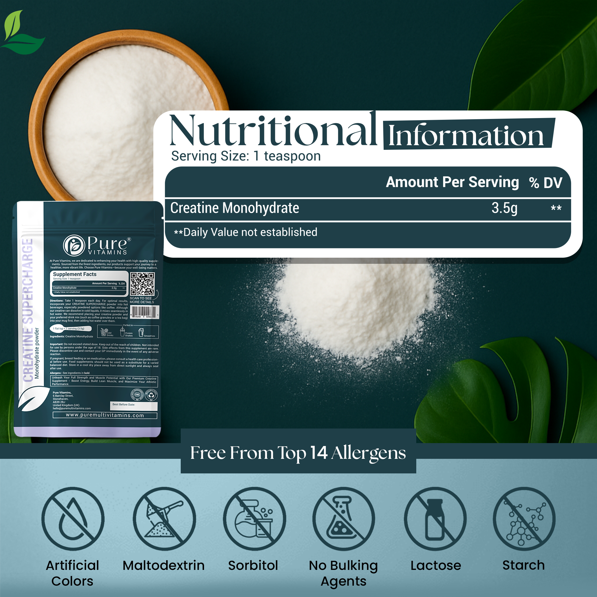 Power Up Your Workouts with Pure Creatine Supercharge Powder | Pure Vitamins
