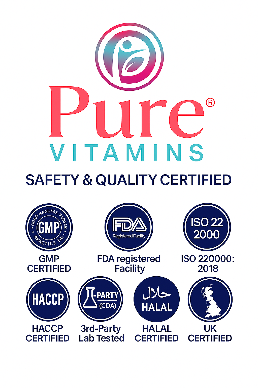 High-Strength Magnesium Glycinate 3-in-1 supplement with GMP, FDA, Halal, and UK certifications for sleep, stress, muscle, and digestion support