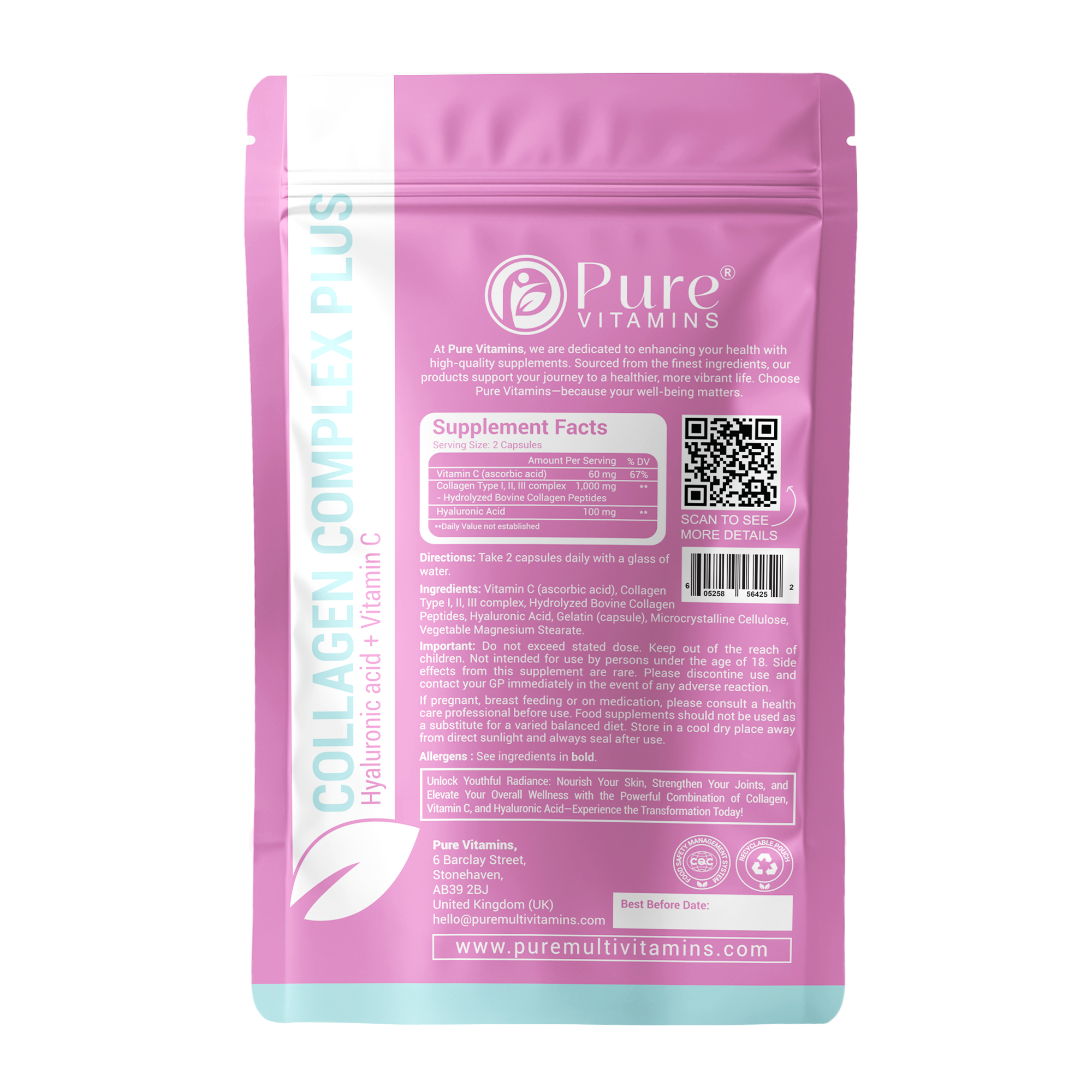 Collagen Complex Plus | Pure Vitamins