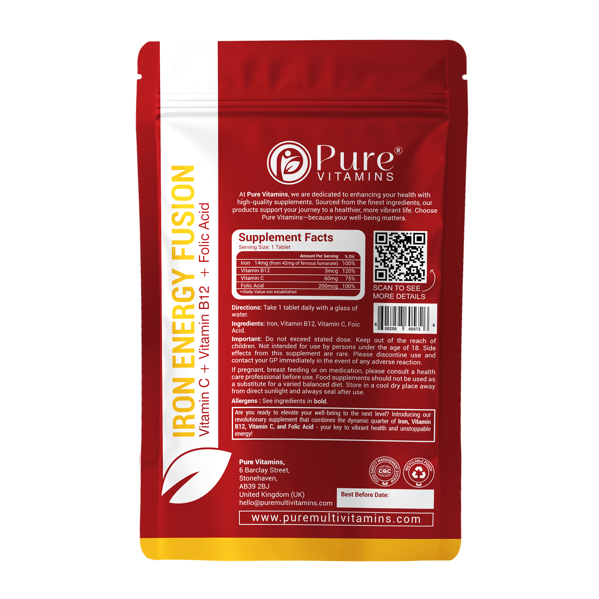 Iron Energy Fusion | Pure Vitamins