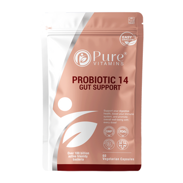 Support Digestive Health with Probiotic 14 Capsules | Pure Vitamins