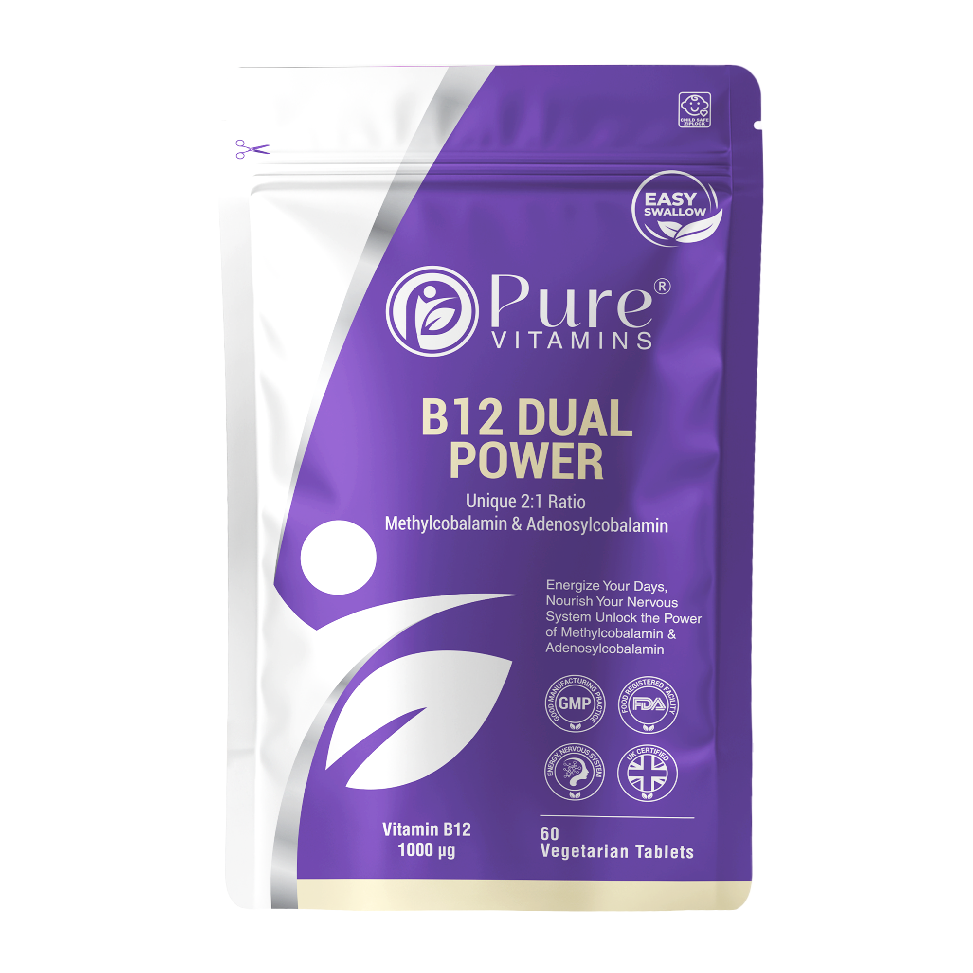 B12 Dual Powder | Pure Vitamins